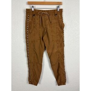Anthropologie Women's Jogger Pants SZ XS‎ Brown Boho Casual Resort Travel Fall